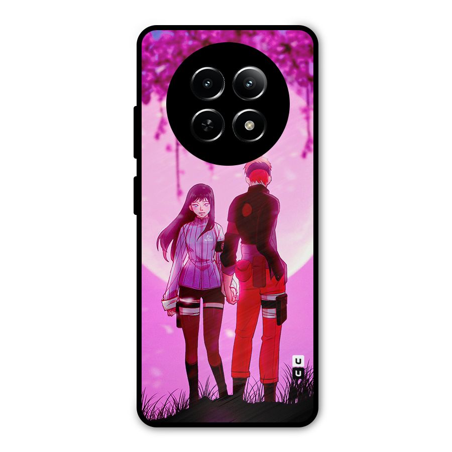 Hinata Holding Hand Metal Back Case for Realme 12x 5G