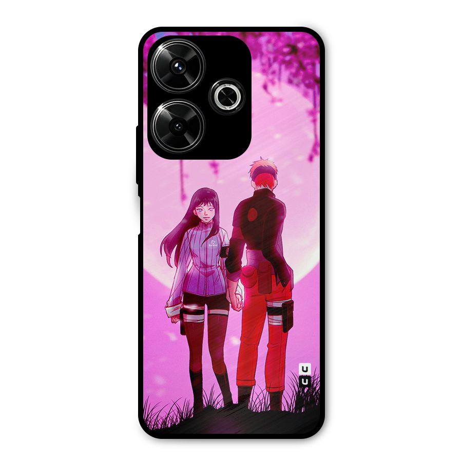 Hinata Holding Hand Metal Back Case for Redmi 13 5G