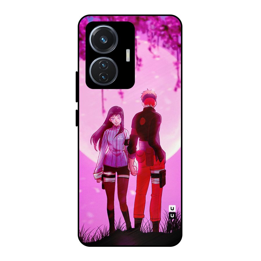 Hinata Holding Hand Metal Back Case for Vivo T1 44W