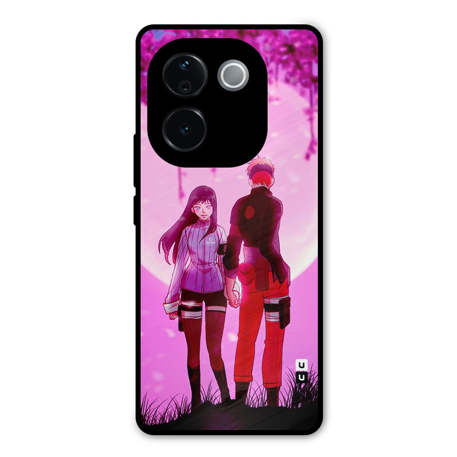 Hinata Holding Hand Metal Back Case for Vivo T3 Pro
