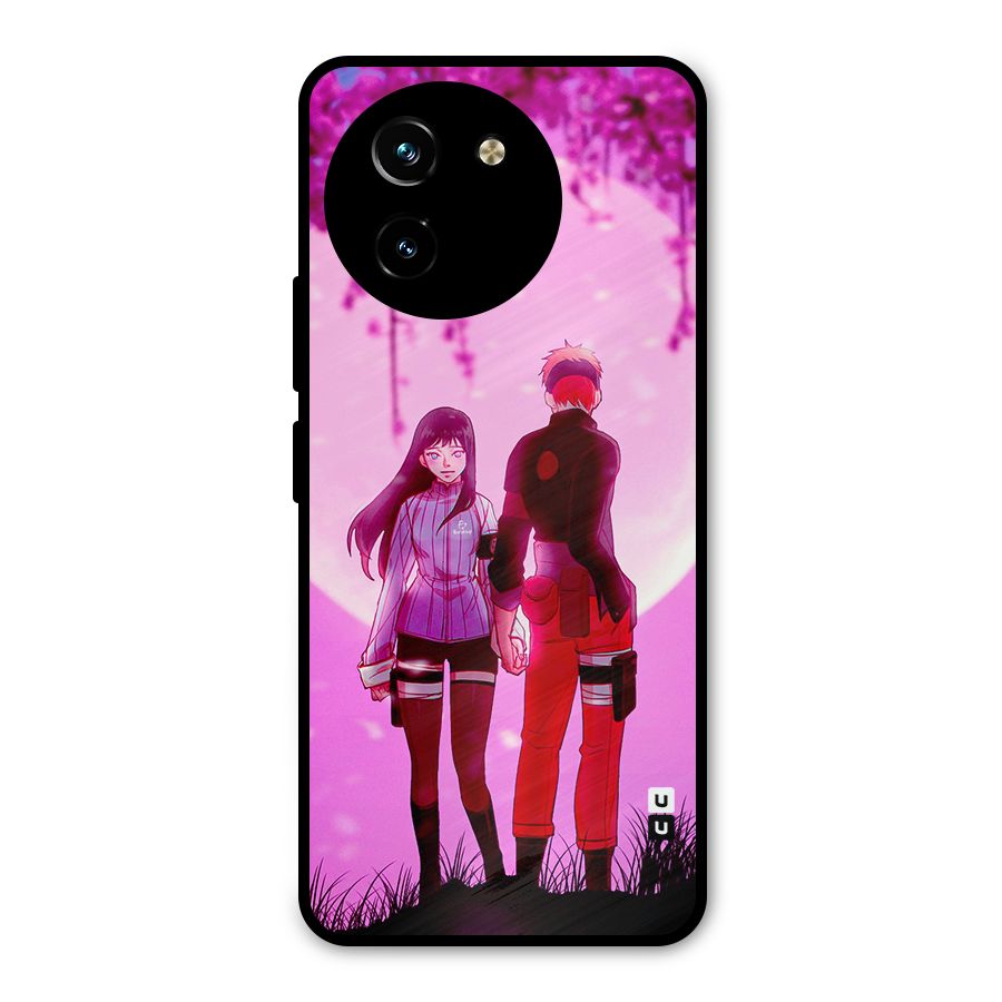 Hinata Holding Hand Metal Back Case for Vivo T3x