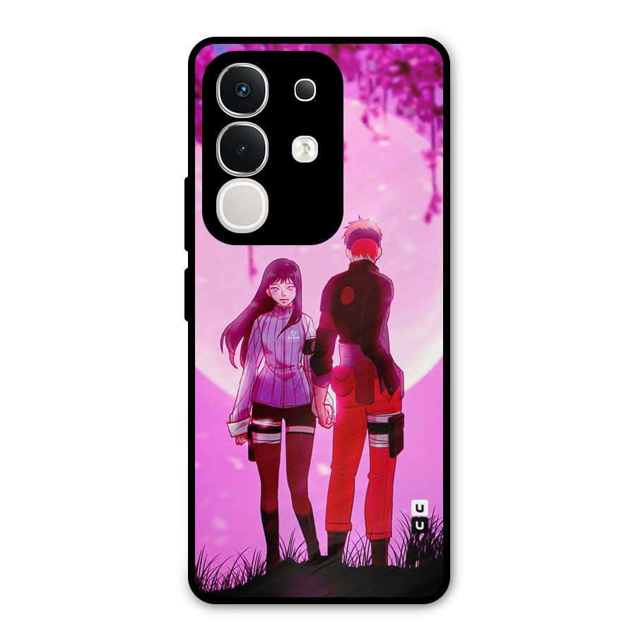 Hinata Holding Hand Metal Back Case for Vivo T4x