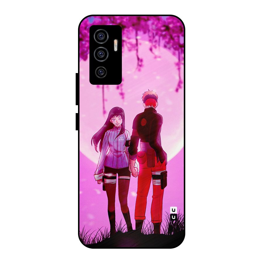 Hinata Holding Hand Metal Back Case for Vivo V23e