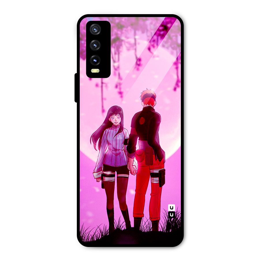 Hinata Holding Hand Metal Back Case for Vivo Y20g