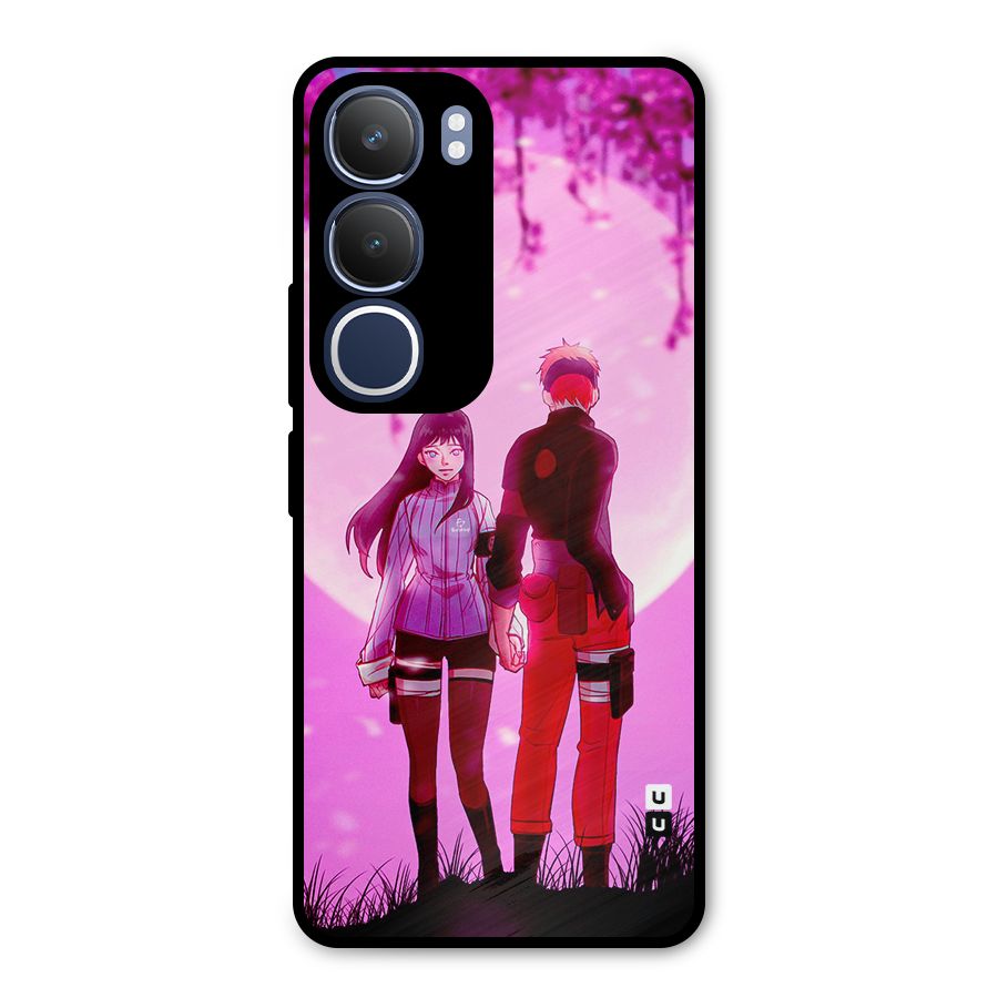 Hinata Holding Hand Metal Back Case for Vivo Y29