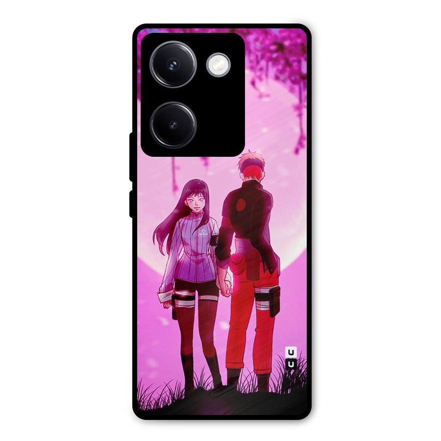 Hinata Holding Hand Metal Back Case for Vivo Y300 Plus