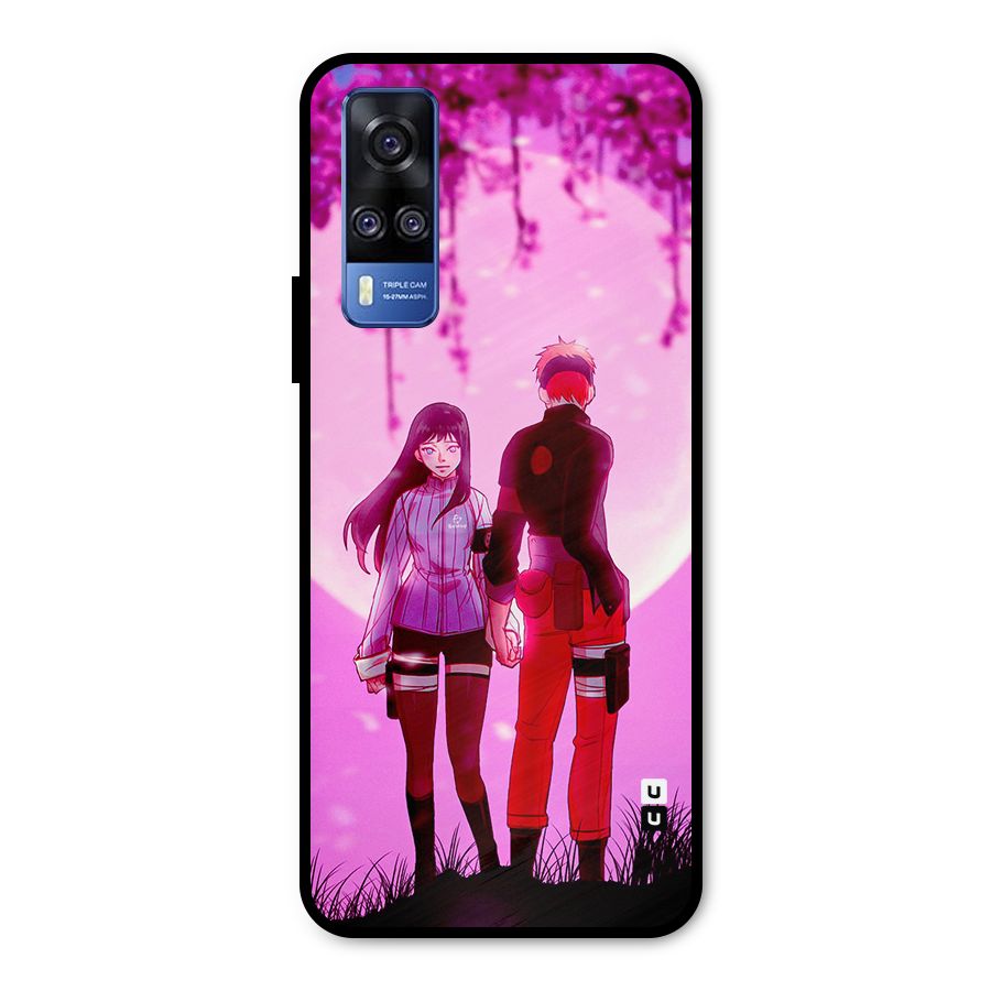 Hinata Holding Hand Metal Back Case for Vivo Y51A