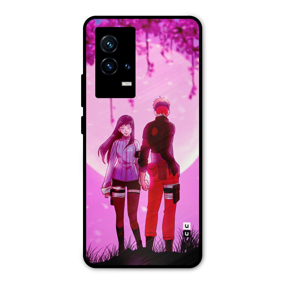 Hinata Holding Hand Metal Back Case for iQOO 9 5G