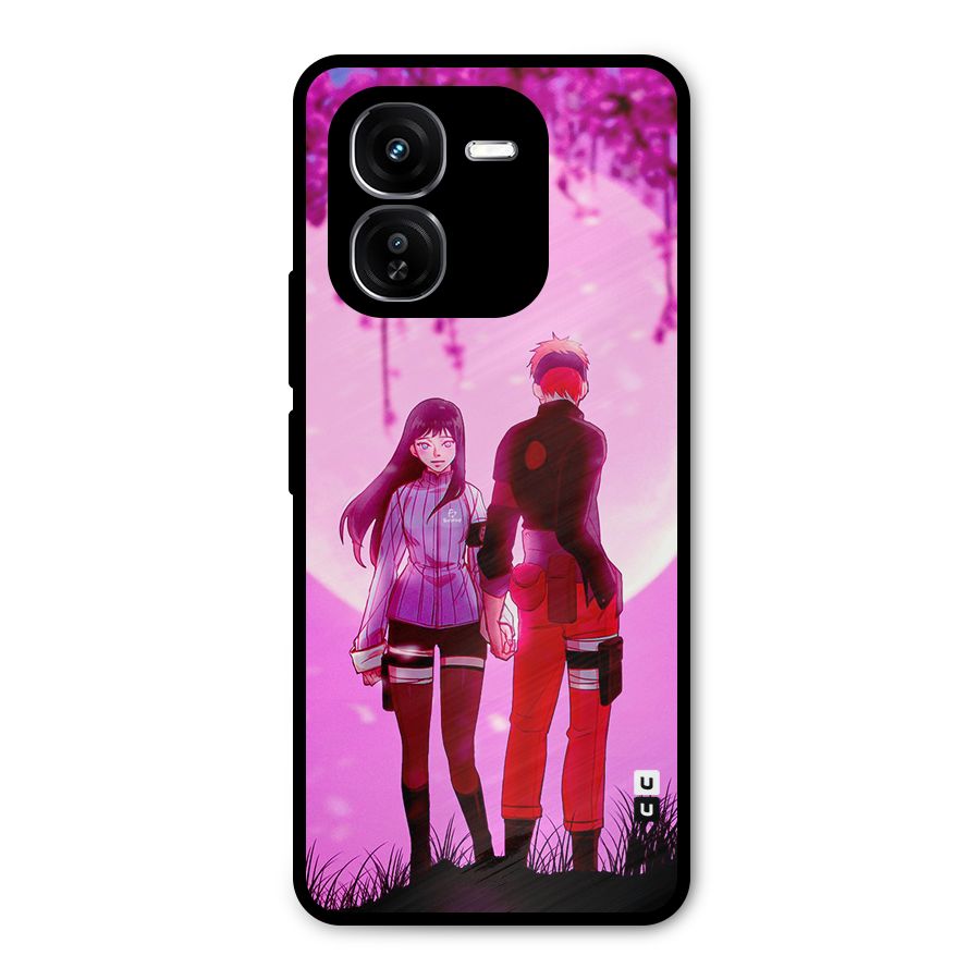 Hinata Holding Hand Metal Back Case for iQOO Z9x