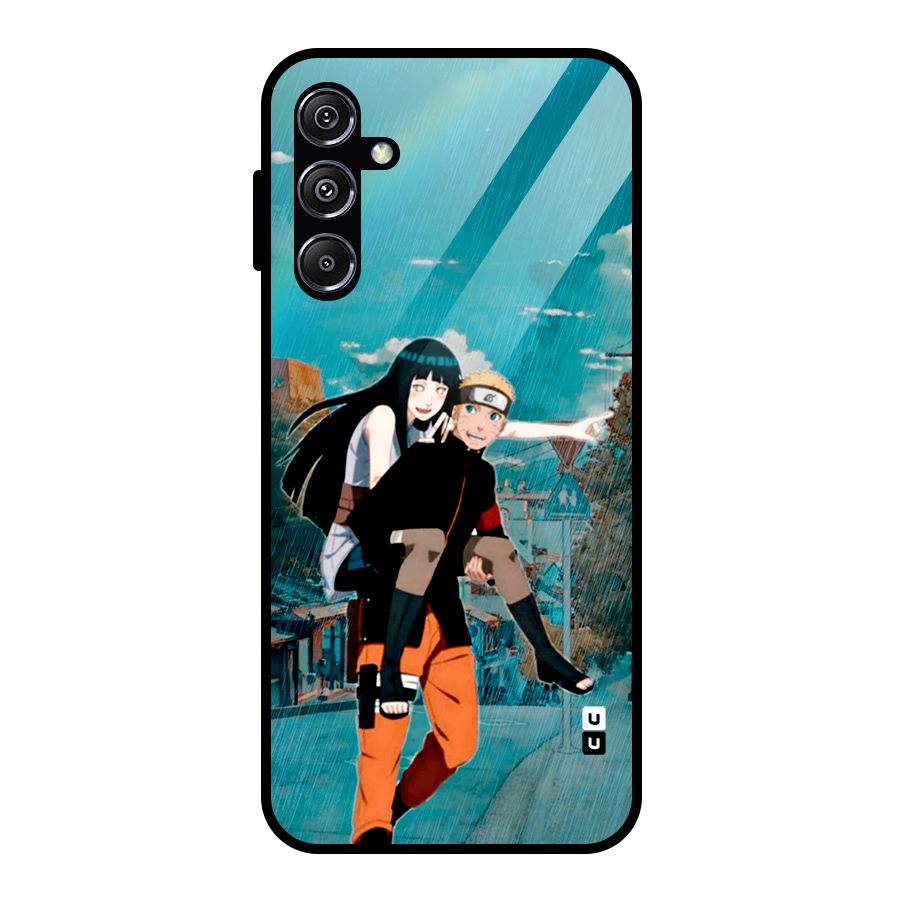 Hinata Hop Rain Glass Back Case for Galaxy M34 5G