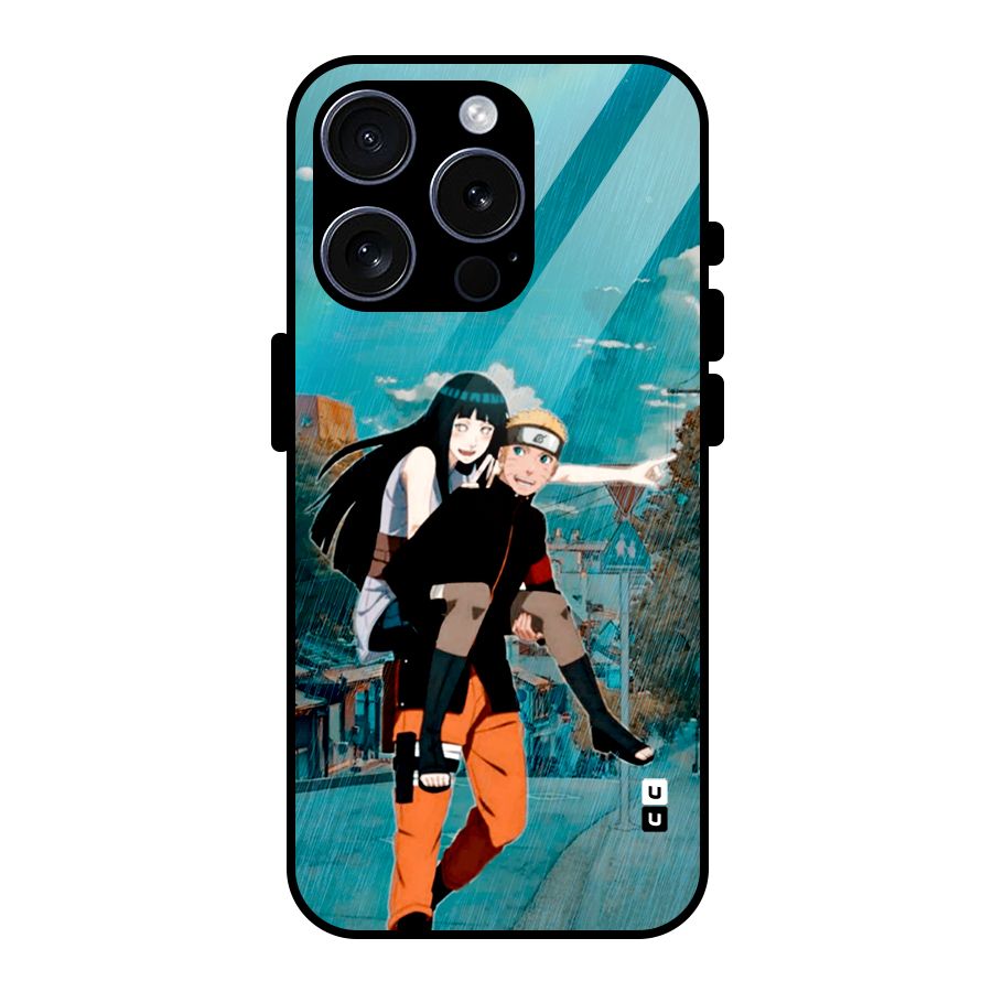 Hinata Hop Rain Glass Back Case for iPhone 15 Pro