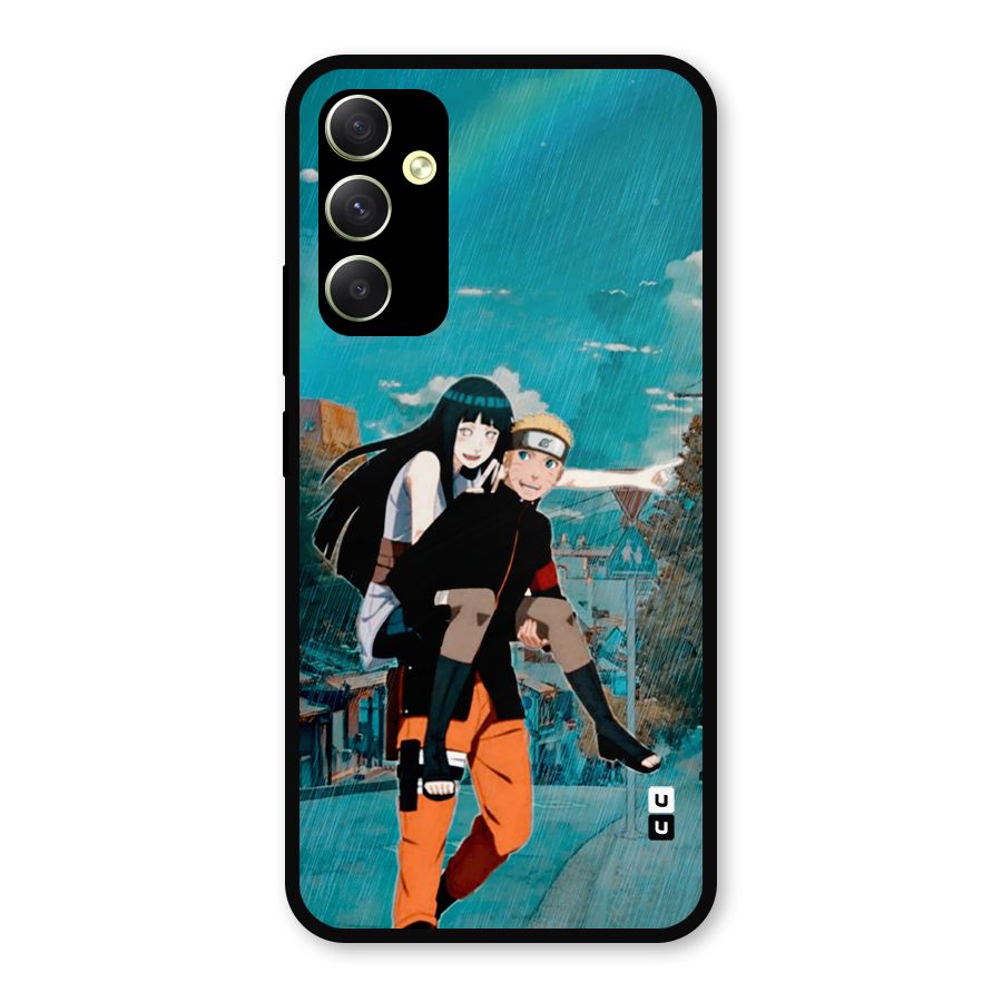 Hinata Hop Rain Metal Back Case for Galaxy A34