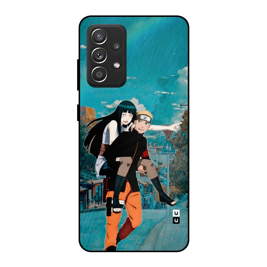 Hinata Hop Rain Metal Back Case for Galaxy A52s 5G