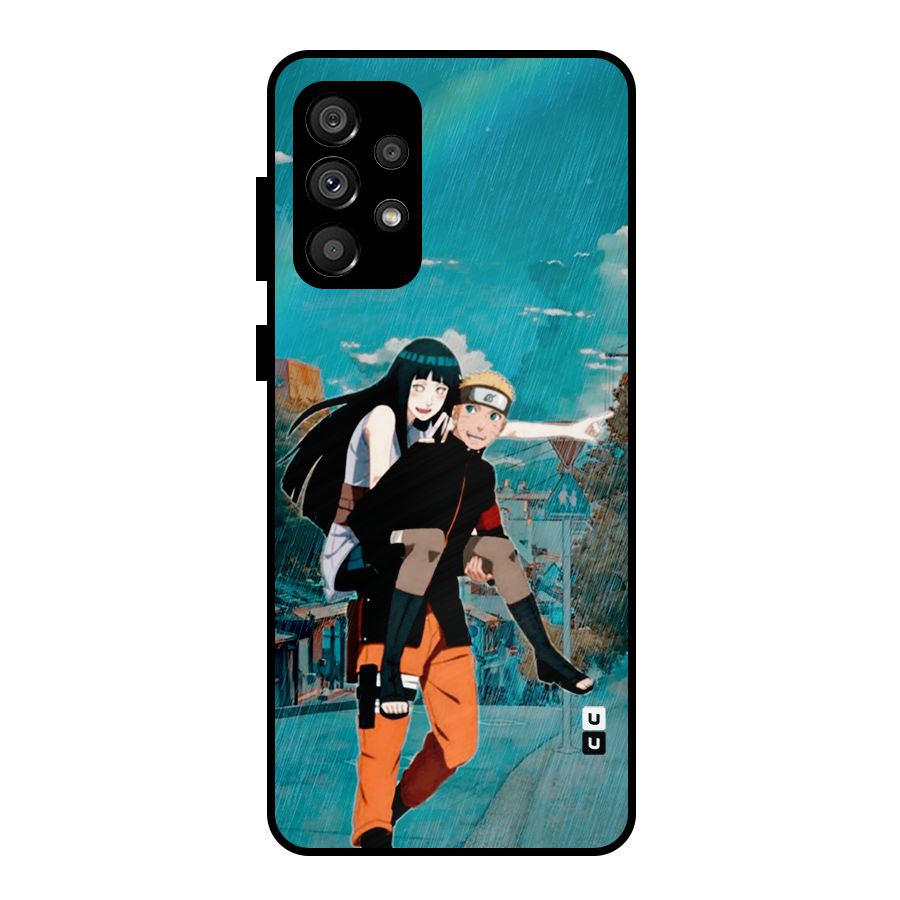 Hinata Hop Rain Metal Back Case for Galaxy A73 5G