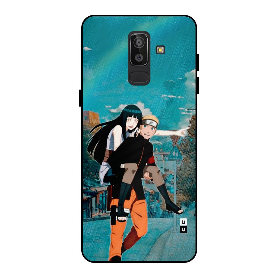 Hinata Hop Rain Metal Back Case for Galaxy J8
