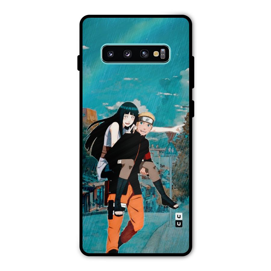 Hinata Hop Rain Metal Back Case for Galaxy S10 Plus