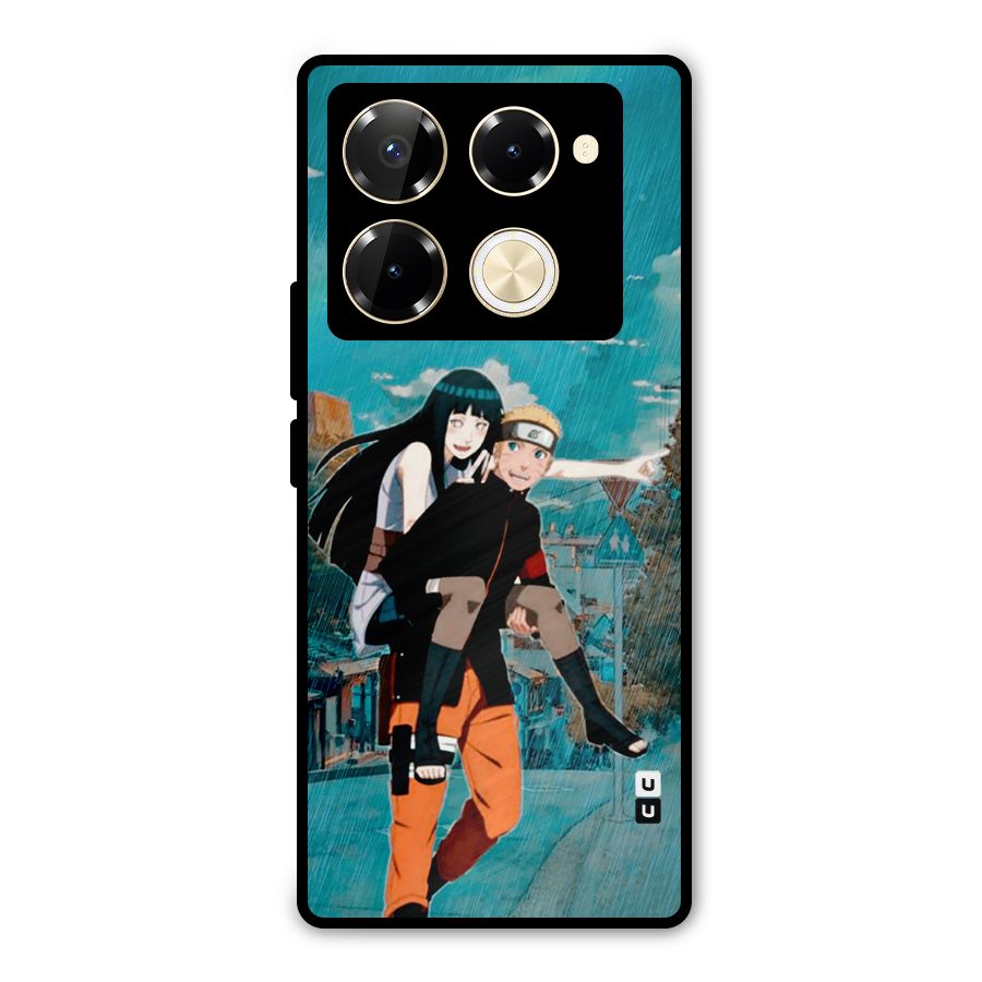 Hinata Hop Rain Metal Back Case for Infinix Note 40 Pro