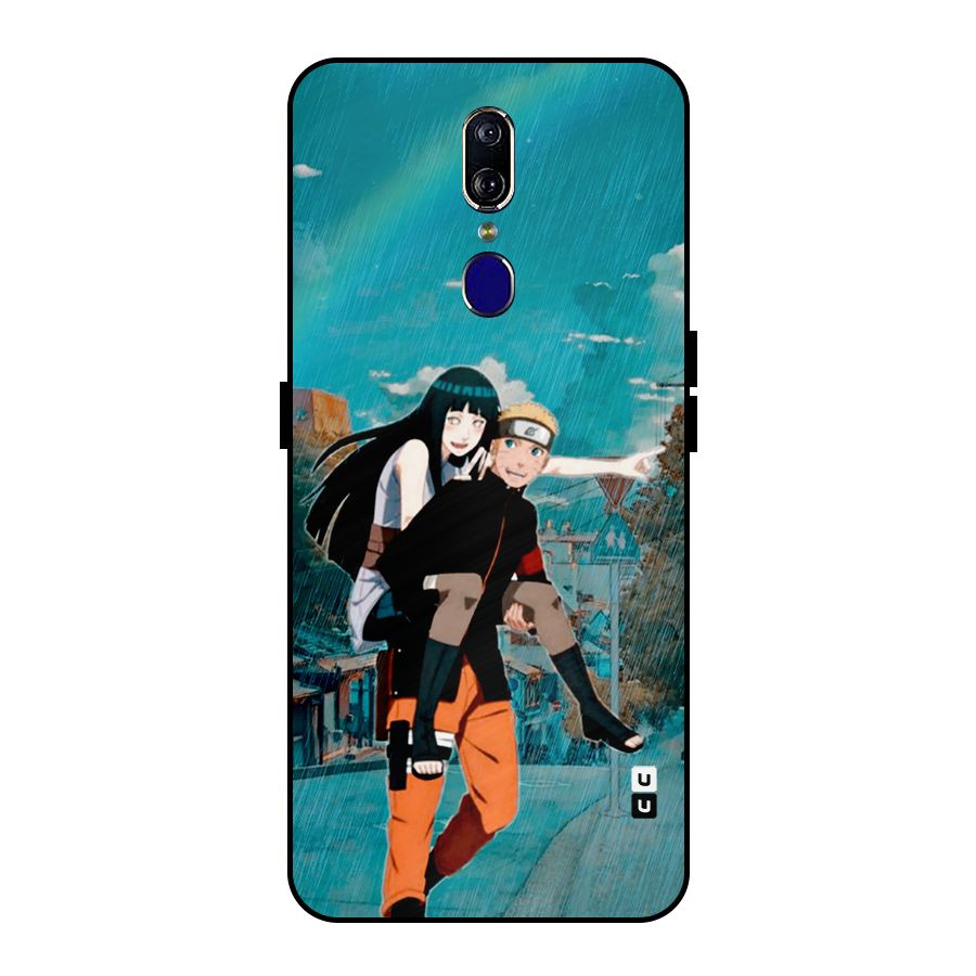 Hinata Hop Rain Metal Back Case for Oppo F11