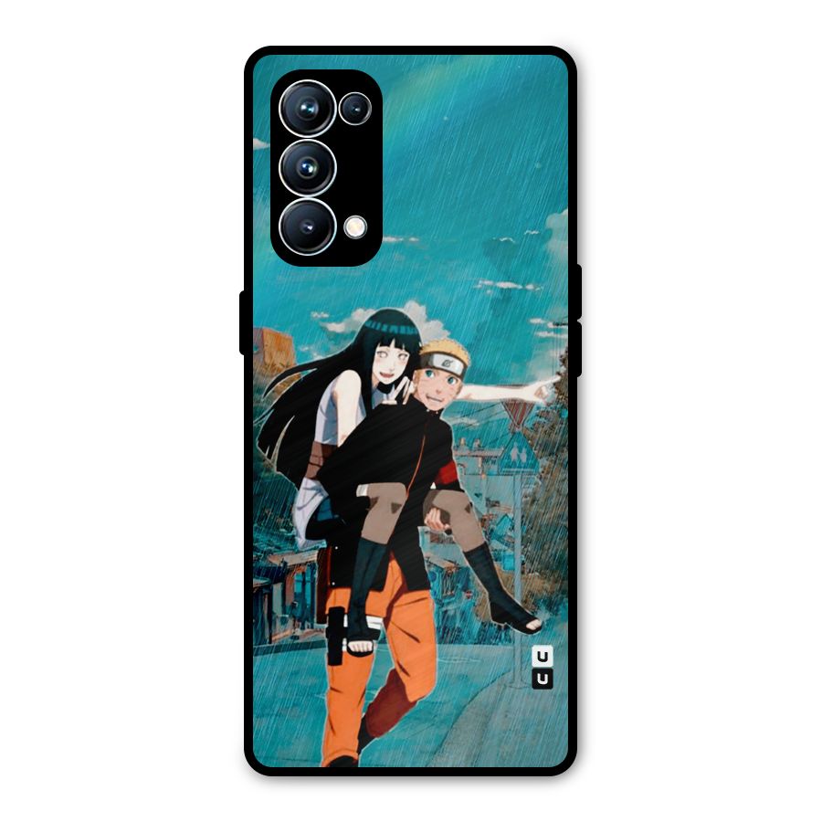 Hinata Hop Rain Metal Back Case for Oppo Reno5 Pro 5G