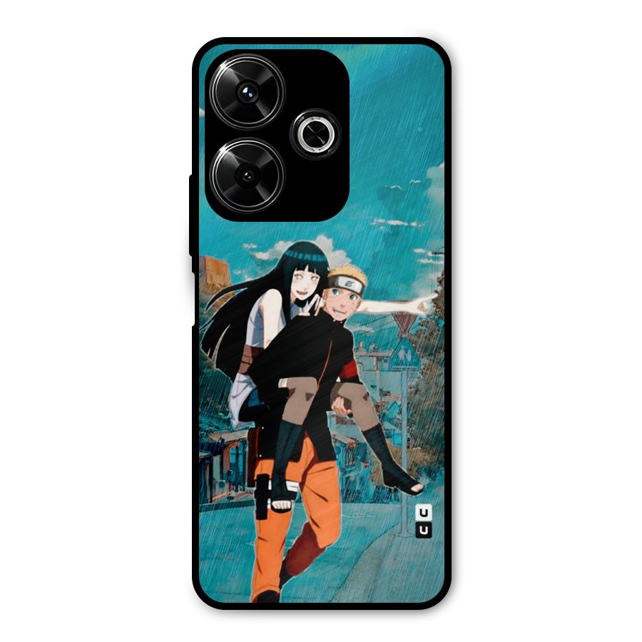 Hinata Hop Rain Metal Back Case for Poco M6 Plus