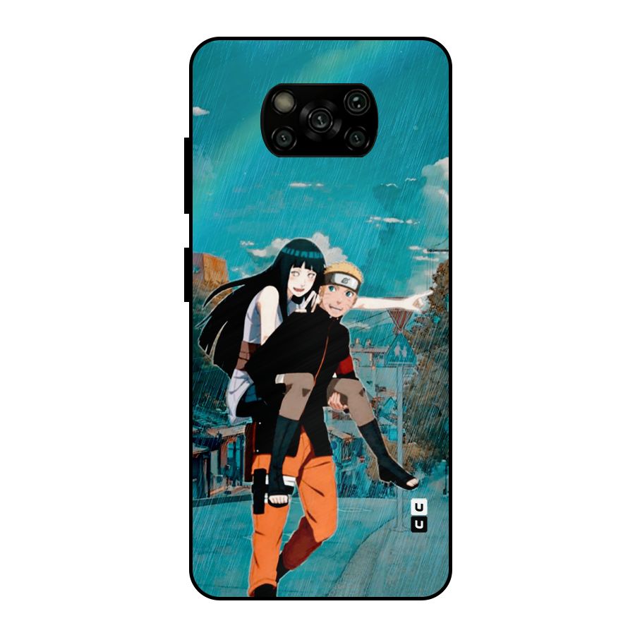 Hinata Hop Rain Metal Back Case for Poco X3