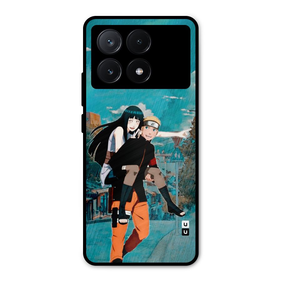 Hinata Hop Rain Metal Back Case for Poco X6 Pro