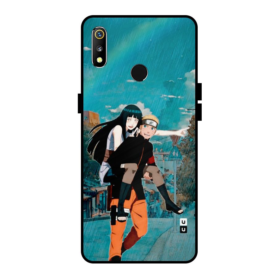 Hinata Hop Rain Metal Back Case for Realme 3i