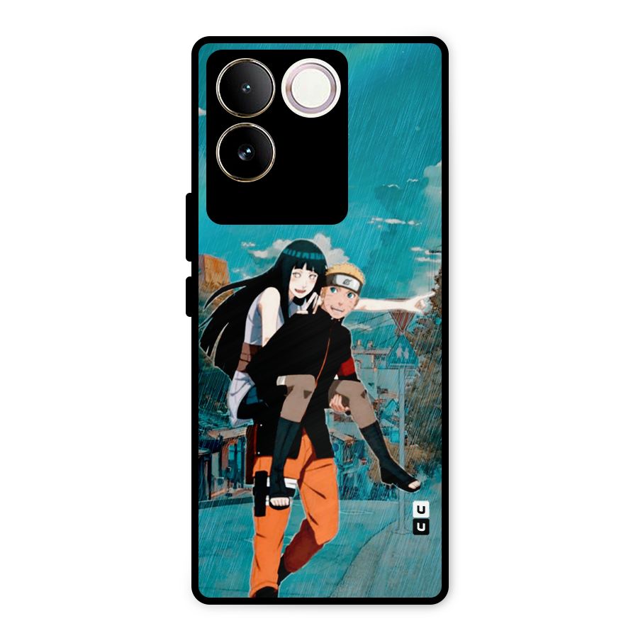 Hinata Hop Rain Metal Back Case for Vivo T2 Pro