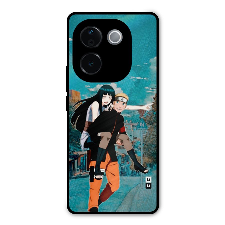 Hinata Hop Rain Metal Back Case for Vivo T3 Pro