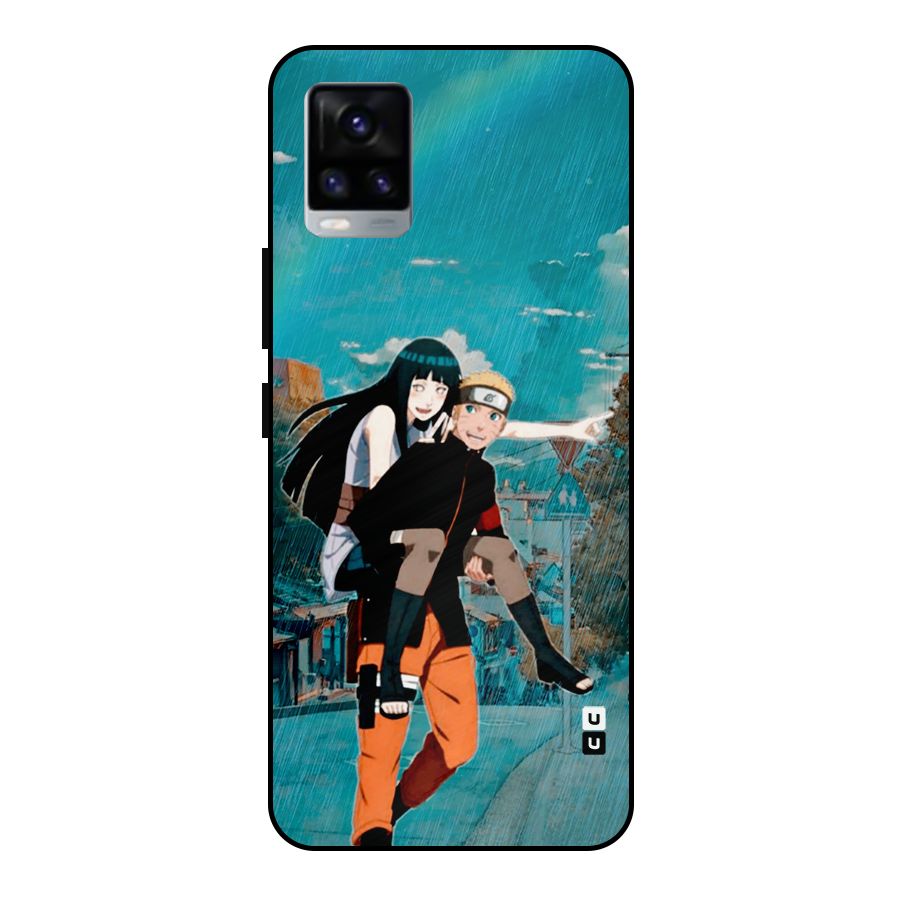 Hinata Hop Rain Metal Back Case for Vivo V20 2021
