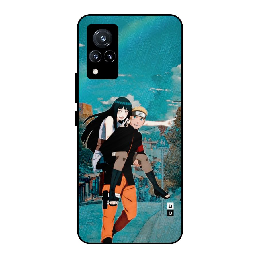 Hinata Hop Rain Metal Back Case for Vivo V21 5G