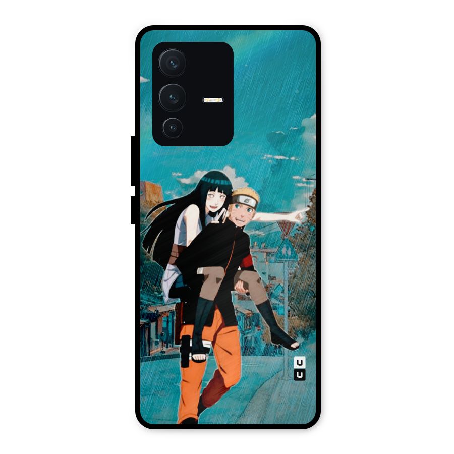 Hinata Hop Rain Metal Back Case for Vivo V23 5G