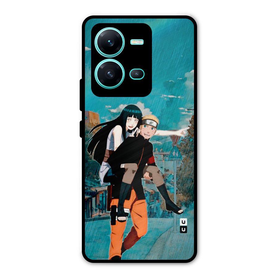 Hinata Hop Rain Metal Back Case for Vivo V25