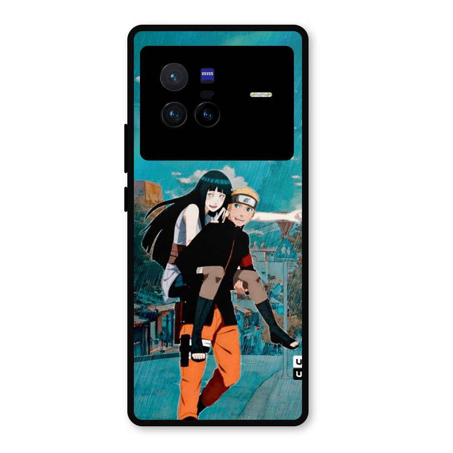Hinata Hop Rain Metal Back Case for Vivo X80