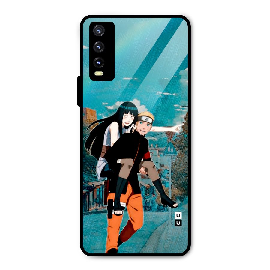 Hinata Hop Rain Metal Back Case for Vivo Y20g