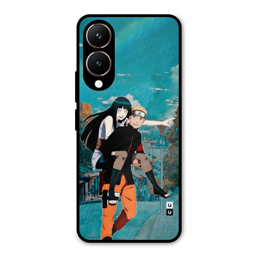 Hinata Hop Rain Metal Back Case for Vivo Y28