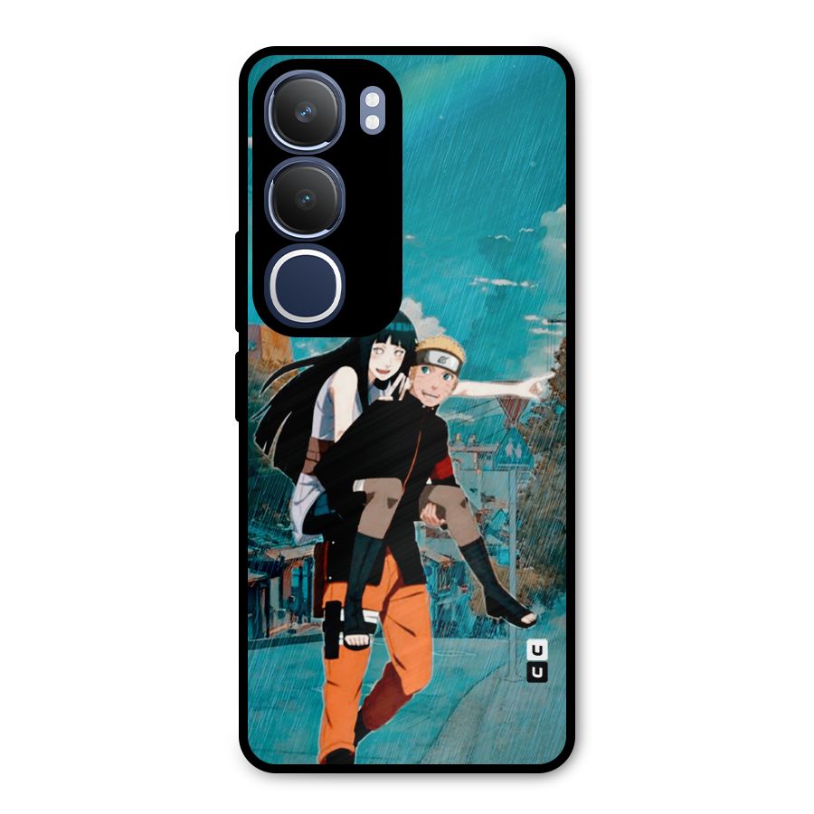 Hinata Hop Rain Metal Back Case for Vivo Y29