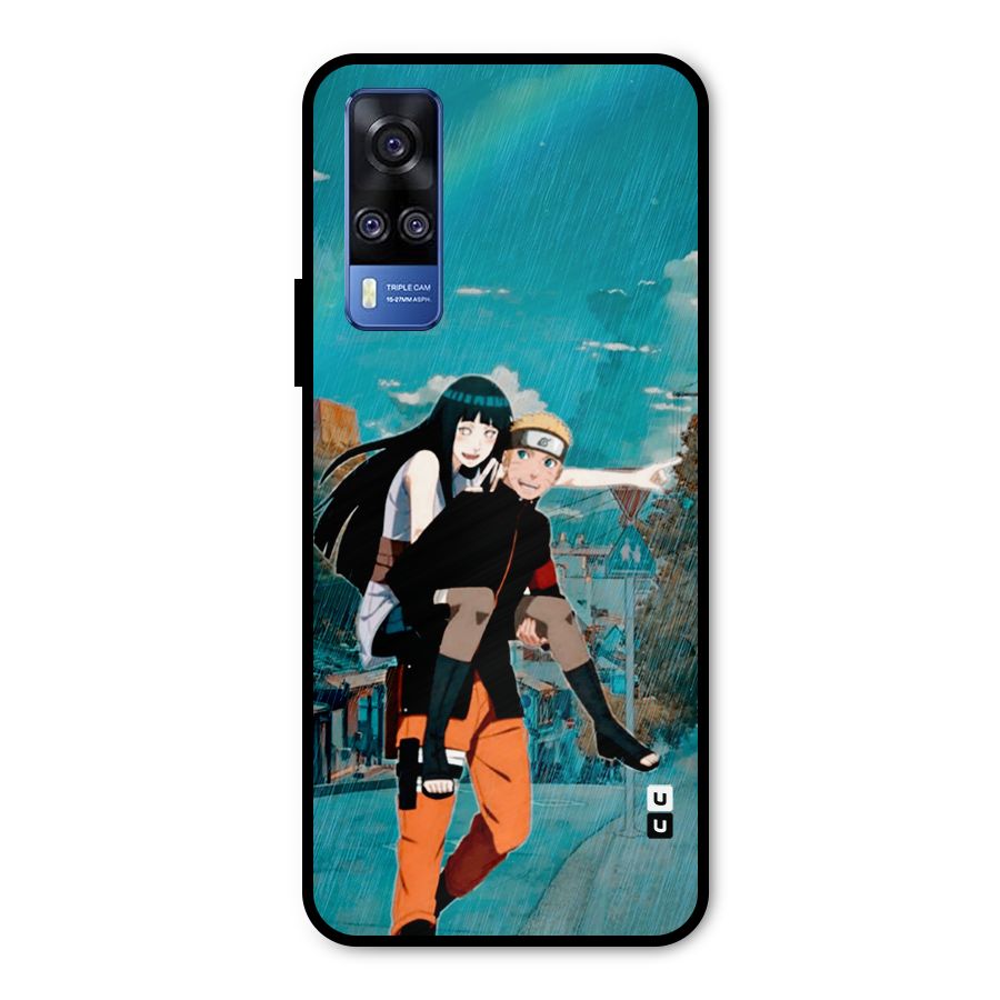 Hinata Hop Rain Metal Back Case for Vivo Y51A