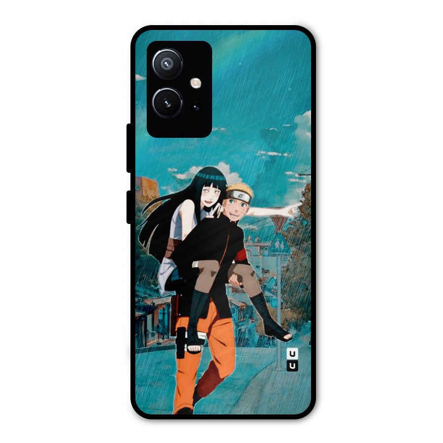 Hinata Hop Rain Metal Back Case for Vivo Y75 5G
