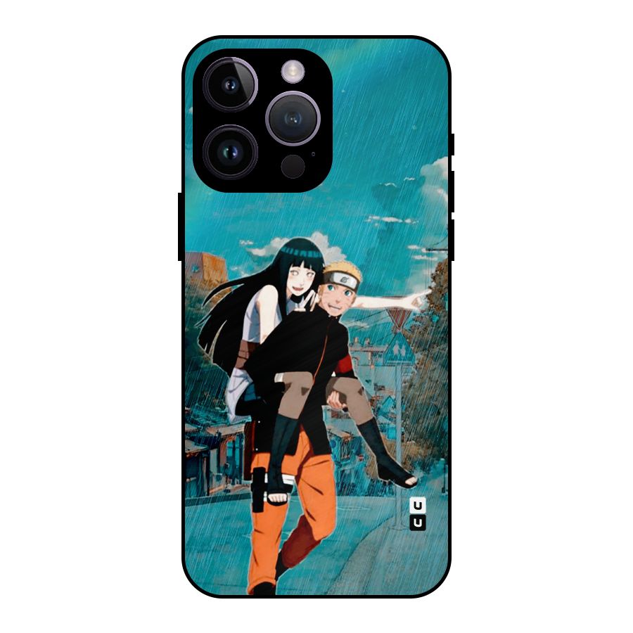 Hinata Hop Rain Metal Back Case for iPhone 14 Pro Max