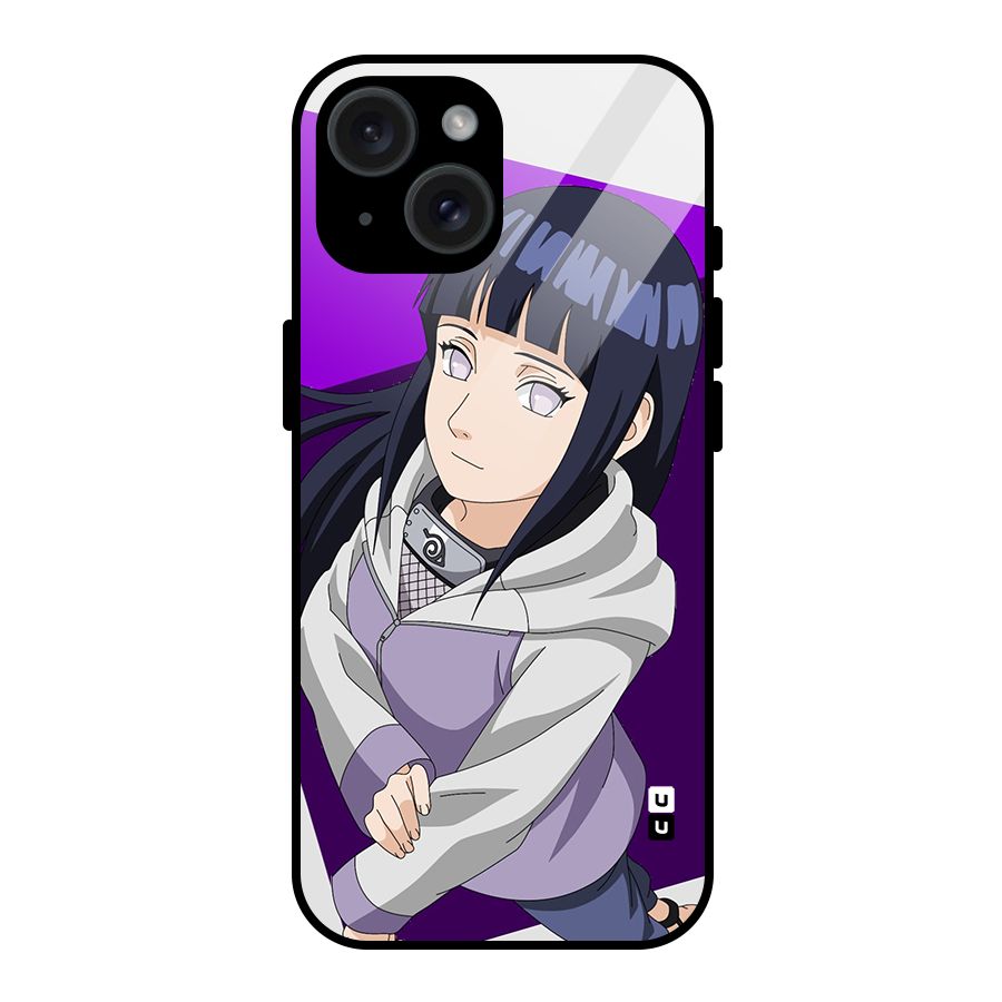 Hinata Looksup Glass Back Case for iPhone 15
