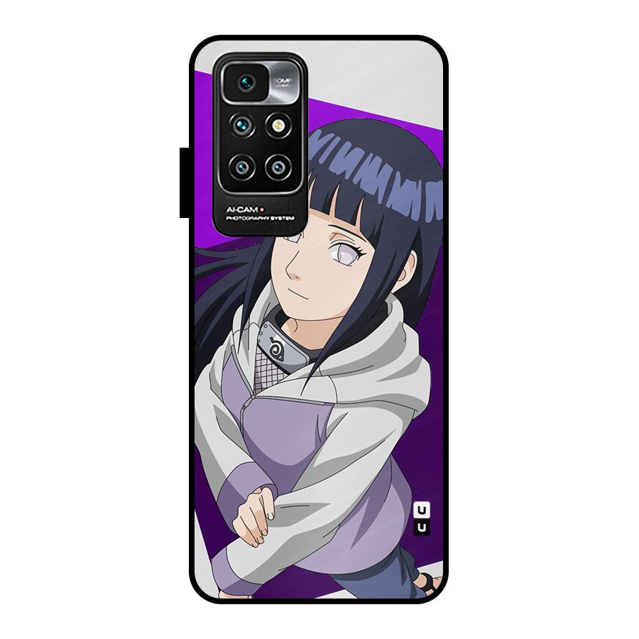 Hinata Looksup Metal Back Case for Redmi 10 Prime