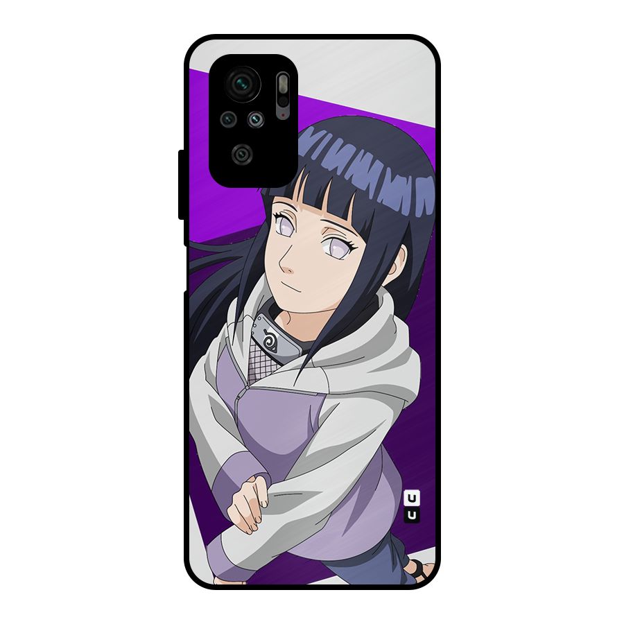 Hinata Looksup Metal Back Case for Redmi Note 10S