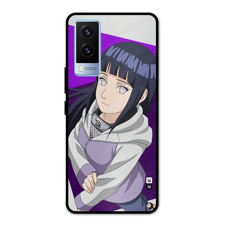 Hinata Looksup Metal Back Case for Vivo V21e 5G