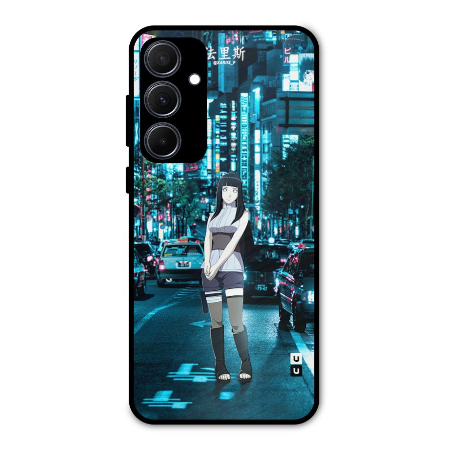 Hinata On Streets Metal Back Case for Galaxy A35