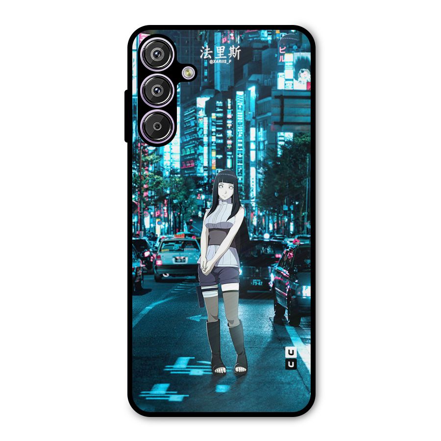 Hinata On Streets Metal Back Case for Galaxy F15