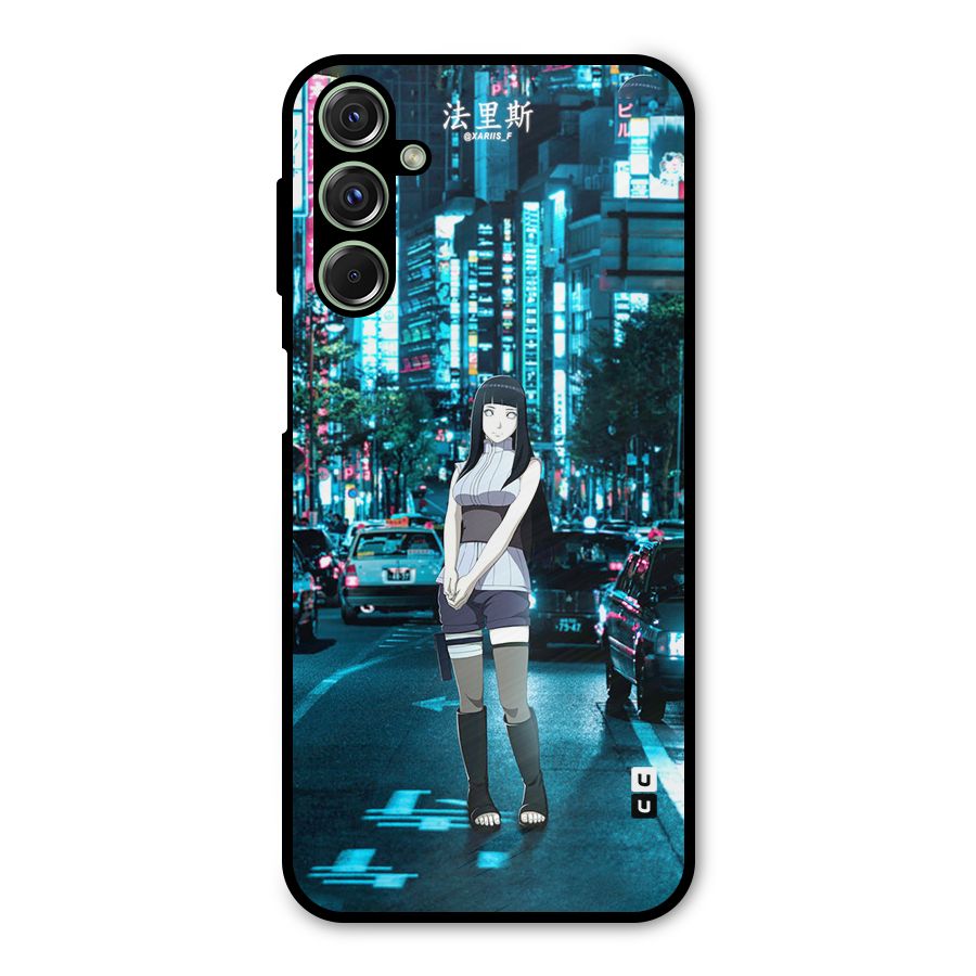 Hinata On Streets Metal Back Case for Galaxy F34
