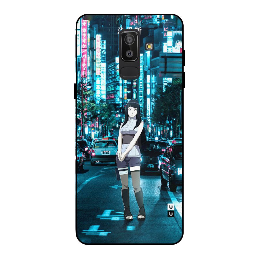 Hinata On Streets Metal Back Case for Galaxy J8