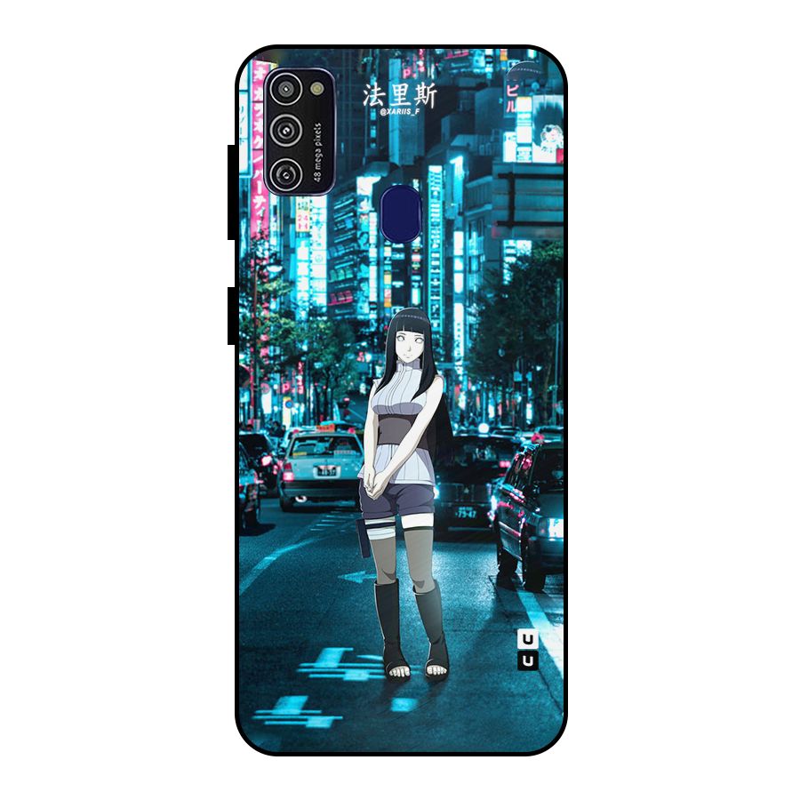 Hinata On Streets Metal Back Case for Galaxy M21