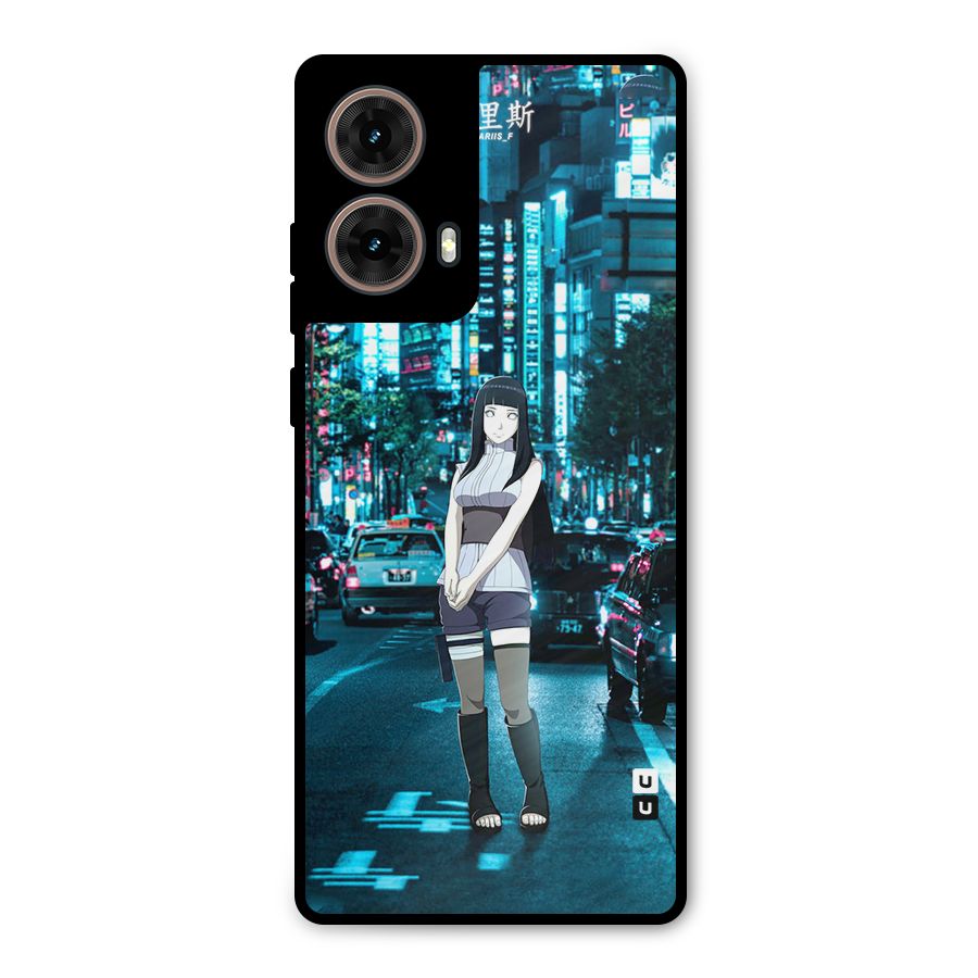 Hinata On Streets Metal Back Case for Moto G85